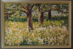 Apple garden in sunlight, A. Lefbard, 2014, Private collection