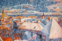 Winter Tallinn, A. Lefbard, 80x60 сm, 2015, oil on canvas