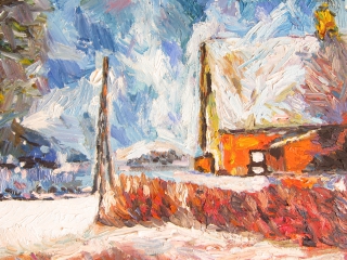 Winter.  Music of Van Gogh, A. Lefbard, art for sale